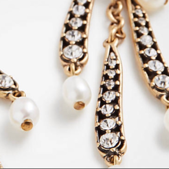 Ann Taylor Pave Gold Earrings - Picture 6 of 6